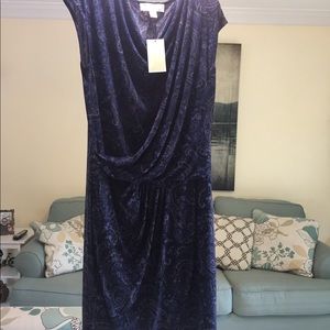 New Michael Kors Draped Paisley Dress size S